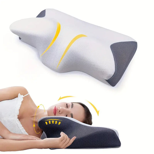SnoozeSculpt : Cloud-Soft Cervical Pillow for Dreamy Neck Support
